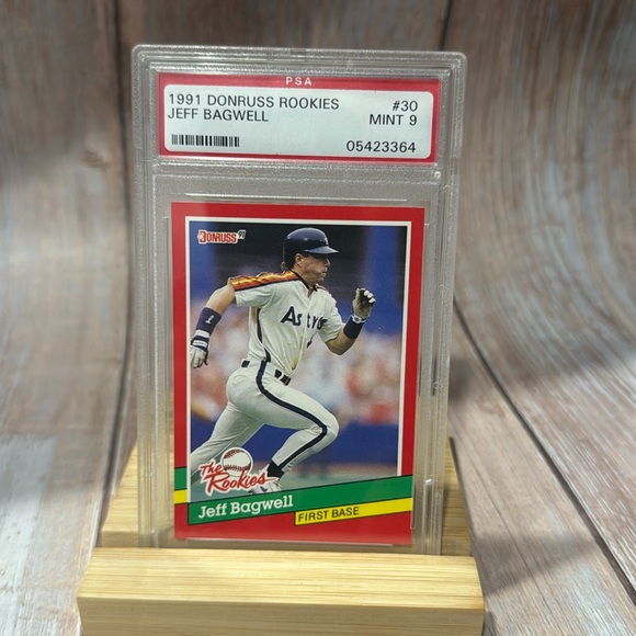 1991 Donruss Rookies Jeff Bagwell #30 PSA Mint 9 Baseball Card Item #ME574 - Picture 1 of 3